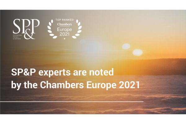 SP&P experts are noted by the international rating Chambers Europe 2021